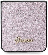 Guess 4G Glitter Script Case for Samsung Galaxy Z Flip 6 Pink - GUHCZF6HGGSHP