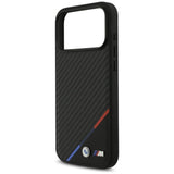 BMW M Carbon Tricolor Line Case with MagSafe for iPhone 17 Pro Max 6.9" Black - BMHMP17X23PUDTK