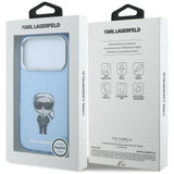 Karl Lagerfeld IML Ikonik Sketch Print Case with MagSafe for iPhone 17/18 Pro Max 6.9" Light Blue - KLHMP18X6HKIKDB