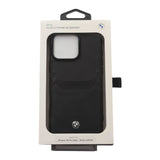 BMW Sign Leather Cardslot Case for iPhone 16 Pro Max 6.9" Black - BMHCP16X22RSEPK