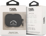 Karl Lagerfeld Silicone RSG Case for AirPods Pro Black - KLACAPSILRSGBK