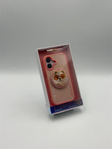 Nimmy Glass Cool Dog Face Case with Detachable MagSafe Grip Stand for iPhone 17 6.3" Pink - N-YJKM-CXZJ-IP17-031