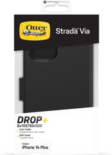 Otterbox Strada Series Via for iphone 14 Plus 6.7" Black 77-88740