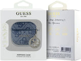 Guess 4G Script PC/PU Charm Case For AirPods 4 Blue - GUA4P4E4CDB