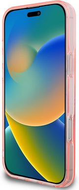 Guess IML Flowers Wreath Case with MagSafe for iPhone 16 Pro Max 6.9" Pink - GUHMP16XHFWFCP