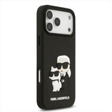 Karl Lagerfeld 3D Rubber Karl and Choupette Case for iPhone 17 Pro Max 6.9" Black - KLHCP17X3DRKCNK