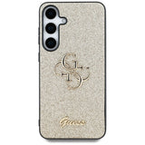 Guess Fixed Glitter Big 4G Metal Logo Case for Samsung Galaxy S25 6.2" Gold - GUHCS25SHG4SGD