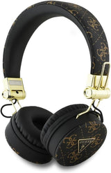 Guess 4G Triangle Round Shape ENC Bluetooth On Ear Headphones Black - GUBH70E4PTMK