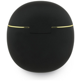 Guess Gold Line Triangle Logo TWS Earphone with Charging Case Black - GUTWSA15HETK