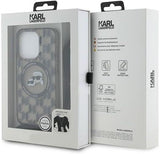 Karl Lagerfeld Karl & Choupette Crossbody Case with MagSafe for iphone 15 Pro Max 6.7" Black - KLHMP15XHCKCKLCK