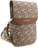 Guess Gcube Universal Phone Pouch with Strap Brown - GUWBHGCFSEW