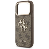 Guess Big 4G Classic Logo Case for iPhone 17 Pro 6.3" Brown Gold - GUHCP17L4GMGCBR