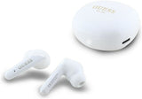 Guess Glossy Classic Logo TWS Wireless Earphones White - GUTWST7FCEEH