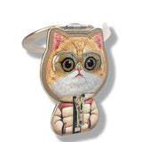 Nimmy Cool & Cute 2.0 Orange Cat Embroidery Magnetic Stand with MagSafe Orange - N-KM-BSZJ-05