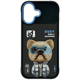 Nimmy Cool & Cute 2.0 Little Rich Tycoon Dog Case with MagSafe for iPhone 17 6.3" Black Blue - N-KMLL-IP17-01
