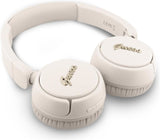 Guess Script Metal Logo On Ear Wireless Headphone Beige - GUBHV6SCE