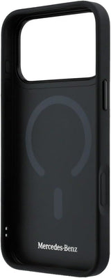 Mercedes Benz Leather Case with 3D MagSafe for iPhone 17 Pro 6.3" Black - MEHMP17L25PEMMOK