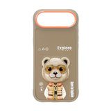 Nimmy Cool & Cute 2.0 Bear Case with MagSafe for iPhone 17 Air 6.5" Brown Orange - N-KMLL-IP17-AIR-011-B