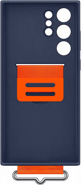 Samsung Galaxy S22 Ultra Silicone Cover with Strap Navy - EF-GS908TNEGWW