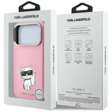 Karl Lagerfeld Smooth Choupette Bodies Sketch Case with MagSafe for iPhone 17/18 Pro Max 6.9" Pink - KLHMP18X6PWCIKDP