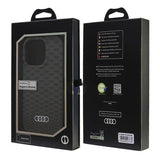 Audi IML Stitching Pattern Hardcase with MagSafe for iPhone 16 Pro 6.3" Black - AU-IMLMIP16P-Q5/D3-BK
