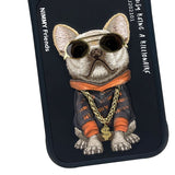 Nimmy Glasses Cool Dog Case with MagSafe for iPhone 17 Pro 6.3" Black Orange - N-YJ-IP17-PRO-01