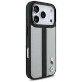 BMW M Perforated Stripe Logo Case with MagSafe for iPhone 17 Pro 6.3" Grey - BMHMP17L25PCPSGK