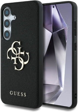 Guess Grained Big 4G Logo Small Classic Logo Case for Samsung Galaxy S25 6.2" Black - GUHCS25SPGT4MBK