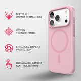 Tech21 Evo Pulse Fauvxen Case with MagSafe for iPhone 17/18 Pro 6.3" Quiet Blush - T21-11626