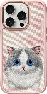 Nimmy Big Eyed Pet 2.0 Cat Case for iPhone 16 Pro 6.3" Pink - N-XDY-iP16-Pro-07