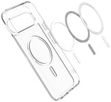 Spigen Ultra Hybrid Case with Pixelsnap for Google Pixel 10 Pro XL 6.8" Clear White - ACS09725