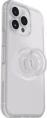 Otterbox Symmetry Series Popsockets for iphone 14 Pro Max 6.7" Clear 77-88815