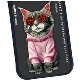Nimmy Glasses Cool Cat Case with MagSafe for iPhone 17 Pro 6.3" Black Pink - N-YJ-IP17-018