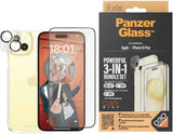 Panzer Glass Powerful 3 in 1 Bundle Set for iPhone 15 Plus 6.7" Clear - B1174+2811
