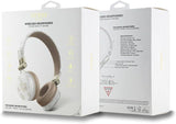 Guess 4G Triangle Round Shape ENC Bluetooth On Ear Headphones White - GUBH70E4PTMH