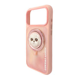 Nimmy Big Eye Cute Pet Bischon Fraise Dog Face Case with Detachable MagSafe Grip for iPhone 17 Pro Max 6.9" Pink - N-XDY-CXZJZH-IP17-PRO-MAX-02-A