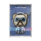 Nimmy Cool & Cute 2.0 Little Rich Tycoon Dog Embroidery Magnetic Stand with MagSafe Black - N-KM-BSZJ-01