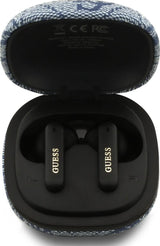 Guess 4G Classic Metal Logo TWS ENC Headphones Blue - GUTWST3P4EGB