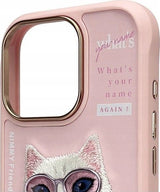 Nimmy Cool & Cute 2.0 Cat Case for iPhone 16 Pro 6.3" Pink - N-KM-iP16-Pro-04