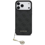 Guess 4G Charms Case for iPhone 17 Pro Max 6.9" Tone on Tone Grey - GUHMP17XGF4GCK