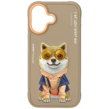Nimmy Glasses Cool Dog Case with MagSafe for iPhone 17 6.3" Brown Orange - N-YJ-IP17-012-A