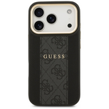 Guess 4G Stripe Case with MagSafe for iPhone 17 Pro Max 6.9" Black - GUHMP17XPG4SEMCK