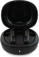 Guess Glossy Classic Logo TWS Wireless Earphones Black - GUTWST7FCEEK