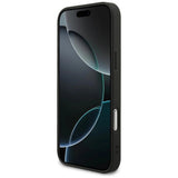 Mercedes Leather Laurel Leaves Case with MagSafe for iPhone 17 Pro Max 6.9" Black - MEHMP17X25RDSLAK