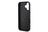 Guess 4G Big Love Logo Leather Case with MagSafe for iPhone 16 6.1" Black - GUHMP16SP4PLGWK