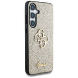 Guess Fixed Glitter Big 4G Metal Logo Case for Samsung Galaxy S25 6.2" Gold - GUHCS25SHG4SGD