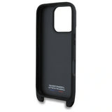 BMW M Series Carbon Tricolor Lines & Strap Case for iPhone 16 Pro Max 6.9" Black - BMHCP16X23PSVTK