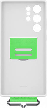 Samsung Galaxy S22 Ultra Silicone Cover with Strap White - EF-GS908TWEGWW