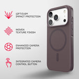 Tech21 Evo Pulse Fauxven Case with MagSafe for iPhone 17/18 Pro 6.3" Cherry - T21-11620