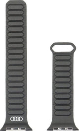 Audi Logo Synthetic Leather Magnetic strap for Apple Watch 44/45/46/49mm Black - AU-SL-AW44-49-GT/D2-BK